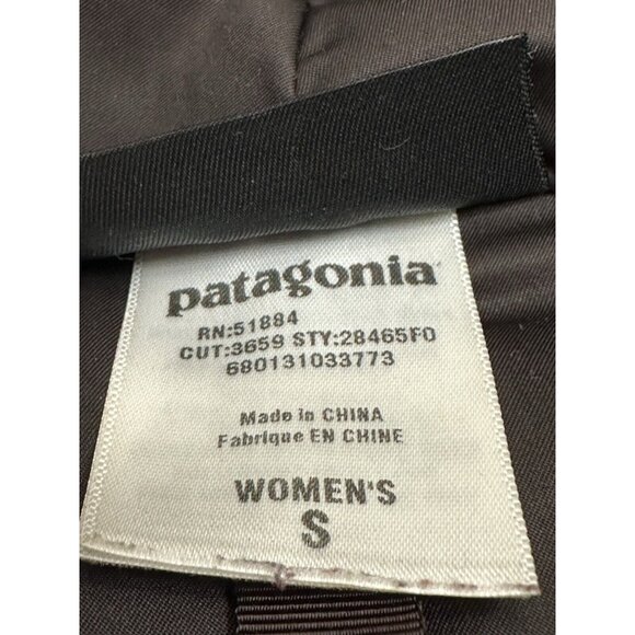 PATAGONIA Jacket Women’s Downtown Loft Parka Goose Down Puffer Hood Coat Brown S - Picture 6 of 10